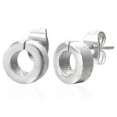 SSE0042-Polished Stainless Steel Earrings