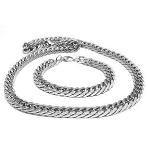 SSN0007-Polished Stainless Steel Necklace