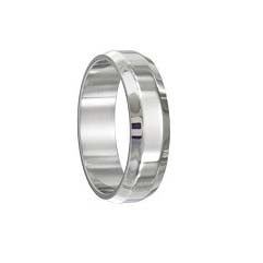 SSR0060-Stainless Steel CZ Stone Wedding Ring