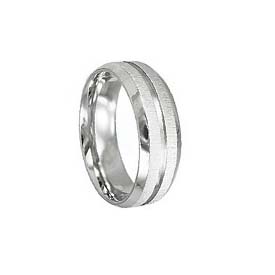 SSR0062-CZ Stone Inlay Stainless Steel Rings