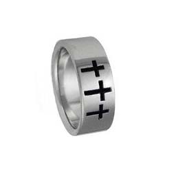 SSR0040-Gold Inlay Tungsten Rings