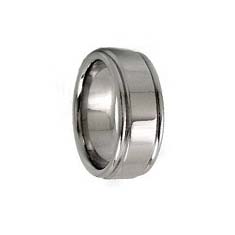 SSR0068-Stainless Steel CZ Wedding Band