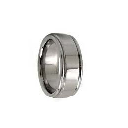 SSR0074-Black Stainless Steel Wedding Rings