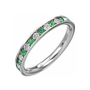 SSR0107-Stainless Steel CZ Ring