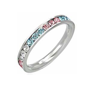 SSR0108-Stainless Steel CZ Rings