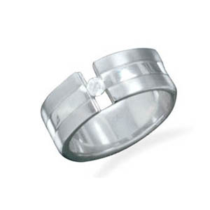 TIR0016-Cheap Polished Titanium Rings