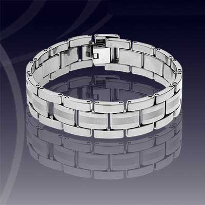 WCC0115-Polished Tungsten Carbide Wrist Chains