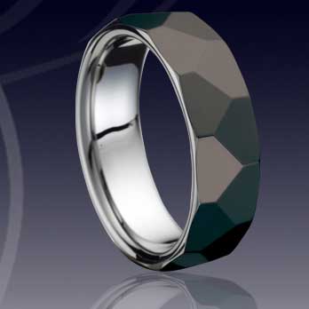 WCR0009-Black Tungsten Wedding Ring