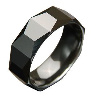 WCR0016-Black Tungsten Carbide Wedding Bands