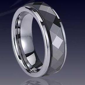 WCR0021-Tungsten Carbide Black Wedding Ring