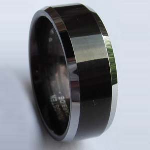 WCR0024-Tungsten Carbide Black Wedding Bands