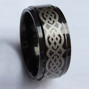 WCR0026-Tungsten Black Faced Rings