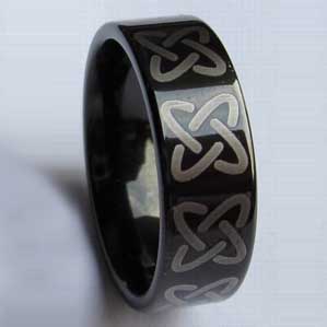 WCR0027-Cheap Black Tungsten Ring