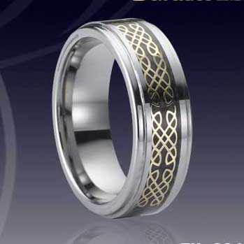 WCR0049-Carbon Fiber Inlay Tungsten Carbide Rings