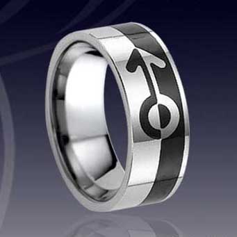 WCR0051-Tungsten Carbon Fiber Inlay Rings