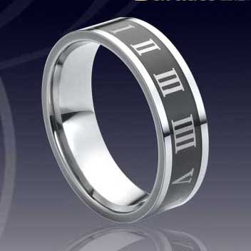 WCR0059-Inlay Tungsten Rings