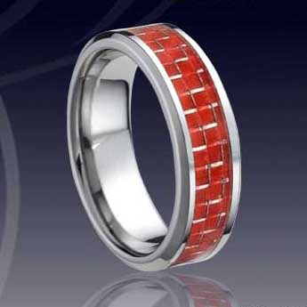 WCR0063-Inlay Tungsten Carbide Rings