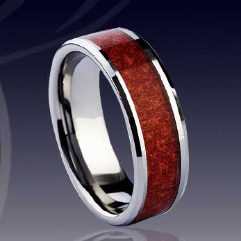 WCR0083-Tungsten Carbon Fiber Wedding Rings