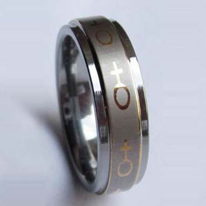 WCR0101-Cheap Tungsten Inlay Rings