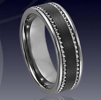 WCR0102-Inlay Tungsten Carbide Ring