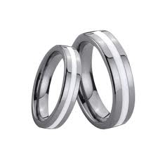 WCR0135-Tungsten Inlay Rings