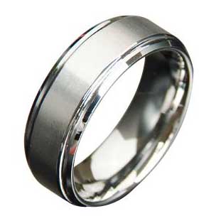 WCR0142-Inlay Tungsten Carbide Ring