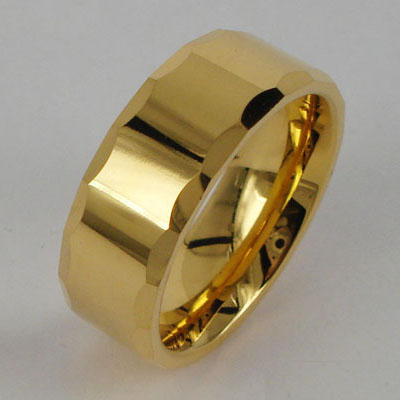 WCR0280-Gold Plated Tungsten Carbide Rings