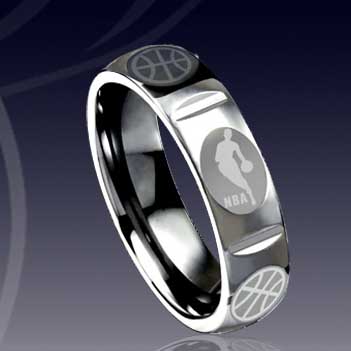 WCR0342-Popular Laser Engrave Tungsten Wedding Rings