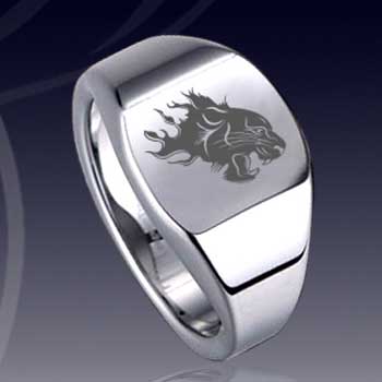 WCR0343-Popular Laser Engrave Tungsten Alloy Ring