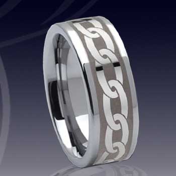 WCR0347-Engrave Tungsten Ring