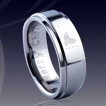 WCR0351-Engrave Tungsten Alloy Ring