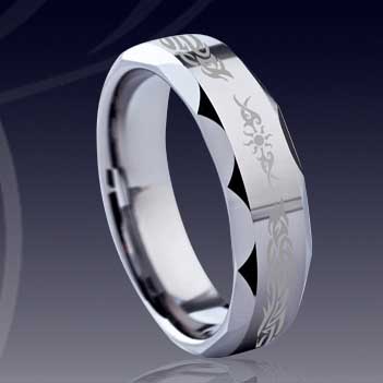 WCR0353-Engrave Tungsten Carbide Ring