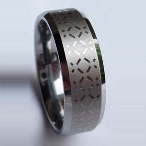WCR0367-Popular Engrave Tungsten Ring