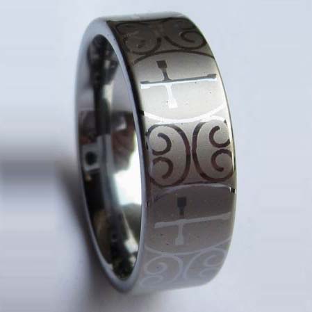 WCR0370-Laser Tungsten Rings
