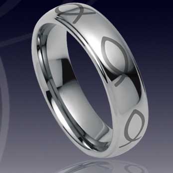WCR0337-Laser Engrave Tungsten Carbide Ring