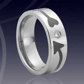 WCR0379-Engraved Tungsten Wedding Ring