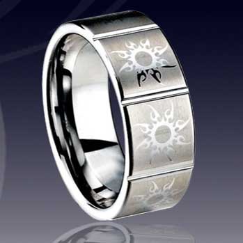 WCR0386-Tungsten Laser Engagement Rings
