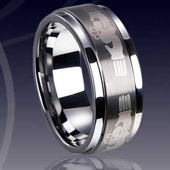 WCR0390-Tungsten Engrave Rings