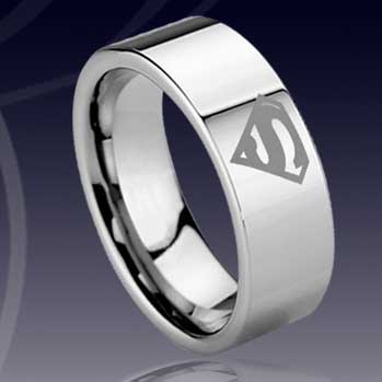 WCR0396-Popular Tungsten Engraved Rings
