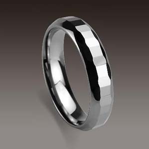 WCR0437-Polished Tungsten Carbide Ring