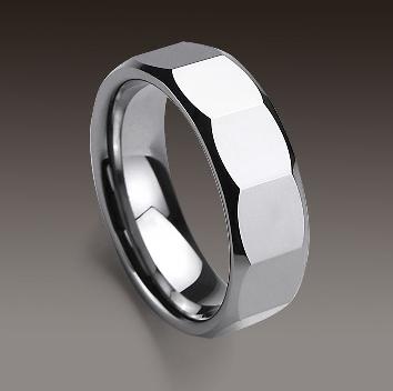 WCR0440-Polished Tungsten Wedding Rings