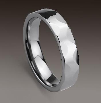 WCR0446-Polished Tungsten Carbide Wedding Bands