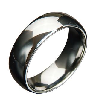 WCR0453-Polished Tungsten Carbide Ring