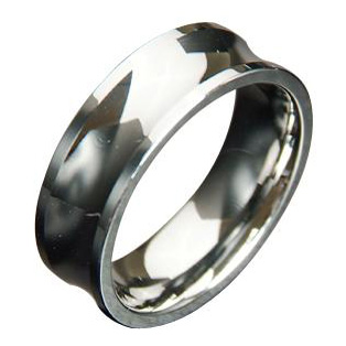 WCR0478-Polished Tungsten Carbide Wedding Bands