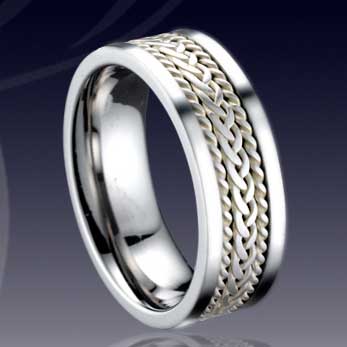 WCR0512-Shell Inlaid Tungsten Carbide Bands