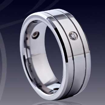 WCR0179-Tungsten Carbide Diamond Rings