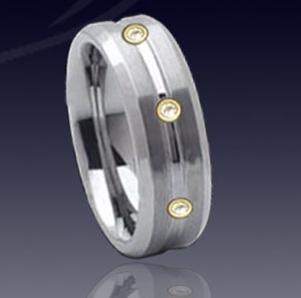 WCR0218-Tungsten Carbide Diamond Ring