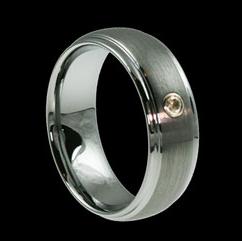 WDR0014-Tungsten Diamond Ring